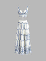 Soraya | Embroidered Skirt Set