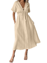 Elspeth | Tie-Front Midi Dress