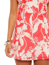 Ellie | Red Floral Mini Dress