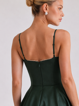 Solenne | Structured Bustier Midi Dress