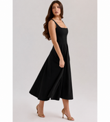 Anara | Square Neck Flowing Maxi Dress