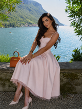 Solenne | Structured Bustier Midi Dress
