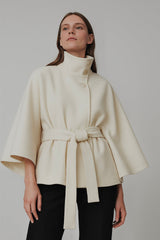 Amber | Belted Cape Jacket
