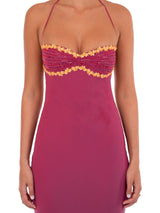 Liora | Wine Maxi Dress