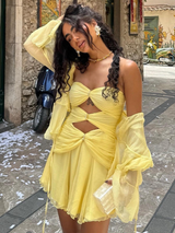 Priya | Golden Rings Mini Dress