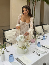 Mabel | Long Sleeved Lace Mini Dress