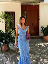 Camila | Ruffled Maxi Dress