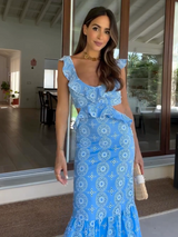 Camila | Ruffled Maxi Dress