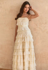 Seraphina | Lace Tiered Maxi Dress