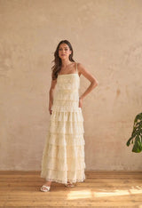 Seraphina | Lace Tiered Maxi Dress