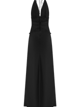 Dinah | Lace Satin Maxi Dress