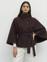 Amber | Belted Cape Jacket