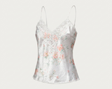 Evadne | Floral Lace Trim Cami Top