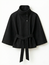 Amber | Belted Cape Jacket