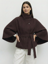 Amber | Belted Cape Jacket
