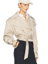 Tilly Oversized Cropped Trench
