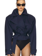 Tilly Oversized Cropped Trench