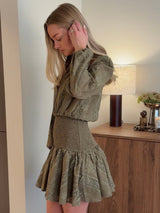 Chloe | Embroidered Smocked Mini Dress