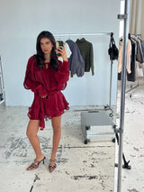 Zephyra | Dark Red Mini Dress