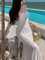 Elena | Lace Mermaid Maxi Dress