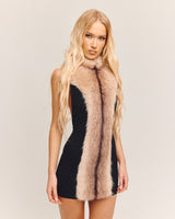 Elowen | Fur Mini Dress