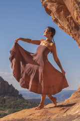 Hadley | Tiered Cheesecloth Maxi Skirt