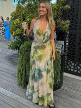 Reign | Backless Halter Maxi Dress
