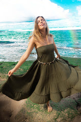 Hadley | Tiered Cheesecloth Maxi Skirt