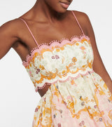 Eloise | Floral Tiered Scallop Midi Dress
