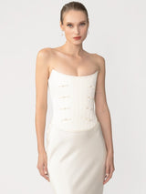 Elena | Satin Corset Top