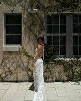 Arlene | Hanging Neck Sleeveless Maxi Dress
