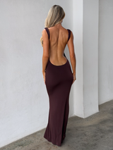 Ava | Satin Maxi Dress