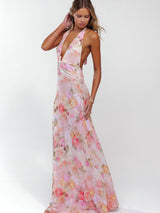 This is an image of Chelsea Maxi Dress in Aspen - RESA featuring a model wearing the dress