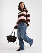 Riley | Striped Boxy Knit Sweater