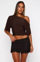 Kendall | Fringe Knit Mini Skirt