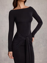 Seraphine | Draped Ruched Maxi Dress