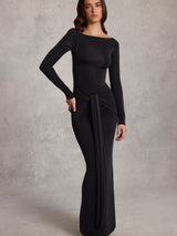 Seraphine | Draped Ruched Maxi Dress