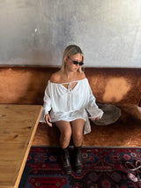 Evelisse | White Off Shoulder Dress