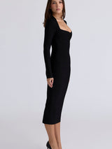 Elena | Sculpted Midi Dress