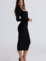 Elena | Sculpted Midi Dress