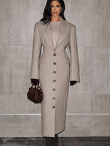Ursula Coat - Light Grey Jacket Babyboo Fashion Premium Exclusive Design