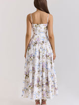 Elodie | Floral Corset Maxi Dress