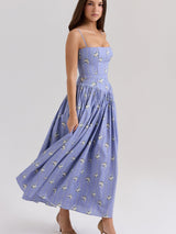 Elodie | Floral Corset Maxi Dress