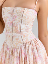 Elodie | Floral Corset Maxi Dress