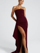 Zafira Maxi Dress - Cherry Lacquer Dress Babyboo Fashion Premium Exclusive Design