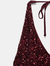 Vivienne | Sequin Halter Maxi Dress