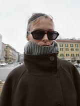 Eliza | Belted Wool Blend Coat