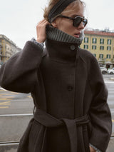 Eliza | Belted Wool Blend Coat