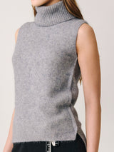 Luna | Sleeveless Turtleneck Knit