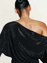 Noemi | Asymmetric Sparkle Mini Dress